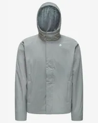 K-Way JACK RIPSTOP MARMOTTA - Jackets - Corta GREY MD STEEL-BLUE DEPTH 