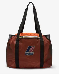 K-Way LE VRAI 3.0 ISA - Bags - Shopping Bag ORANGE RUST 