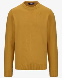 K-Way SEBASTIEN LAMBSWOOL - KNITWEAR - Pull  Over YELLOW CAMEL 