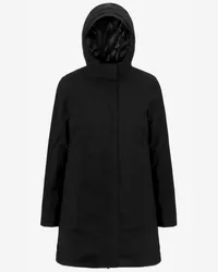 K-Way MATHIEL BONDED PADDED - Jackets - 3/4 lunghezza - Donna - BLACK PURE 