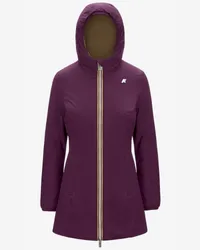 K-Way DENISE ST WARM REVERSIBLE - Jackets - Medio - Donna - VIOLET DK-BROWN C 