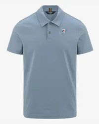 K-Way GREGOIRE TAPE - Polo Shirts - Polo BLUE AVIO 