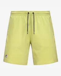 K-Way LE VRAI DORIAN POLY COTTON - Shorts - Pantaloncini sportivi GREEN CELERY 