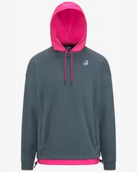 K-Way LE VRAI DONATIEN NYLON PC - Fleece - Maglia GREY EVEREST-PINK INTENSE 