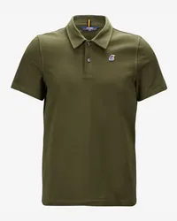 K-Way GREGOIRE TAPE - Polo Shirts - Polo Green Military 