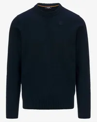 K-Way SEBASTIEN LAMBSWOOL - Knitwear - Pull  Over BLUE DEPTH 