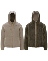 K-Way JACQUES POLAR REVERSIBLE - Fleece - Giacca Beige Taupe-Browm 