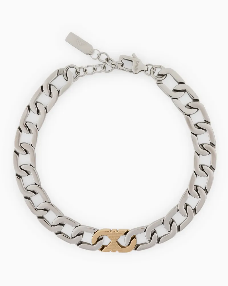 Emporio Armani Bracciale a catena in acciaio inossidabile Multicolore