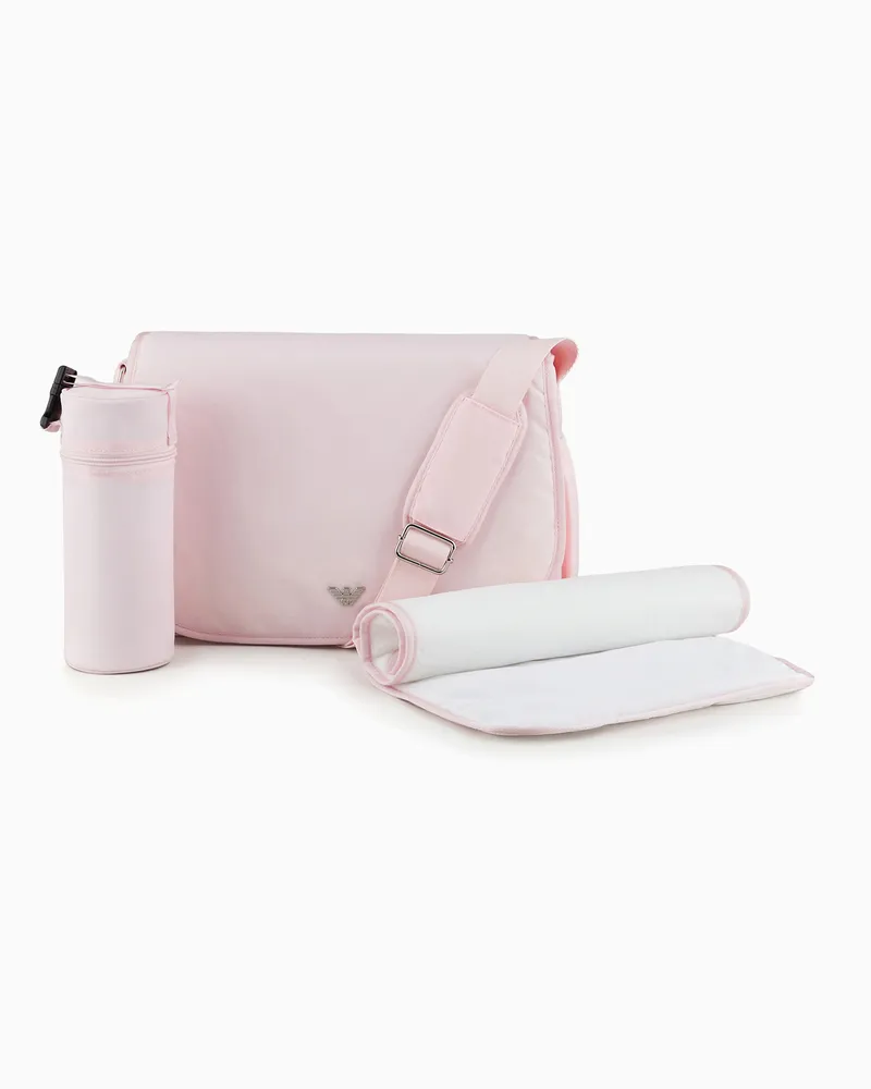 Emporio Armani Set Mummy bag con placchetta aquila Rosa