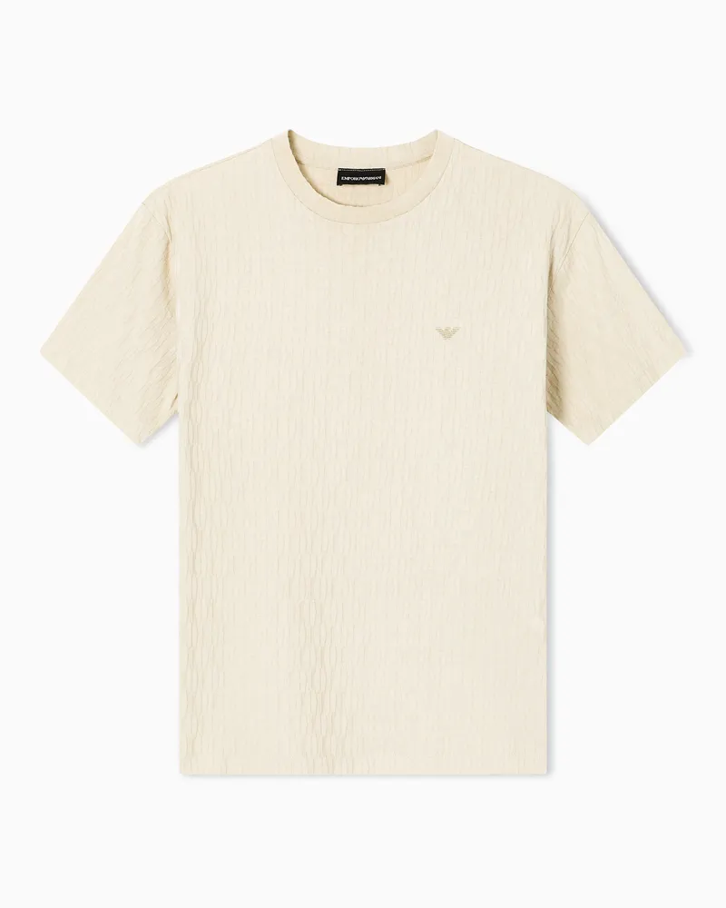 Emporio Armani Maglia in jersey jacquard Marrone