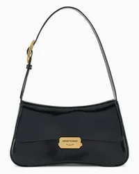 Emporio Armani OFFICIAL STORE Borsa A Spalla Baguette Finish Spazzolato Nero