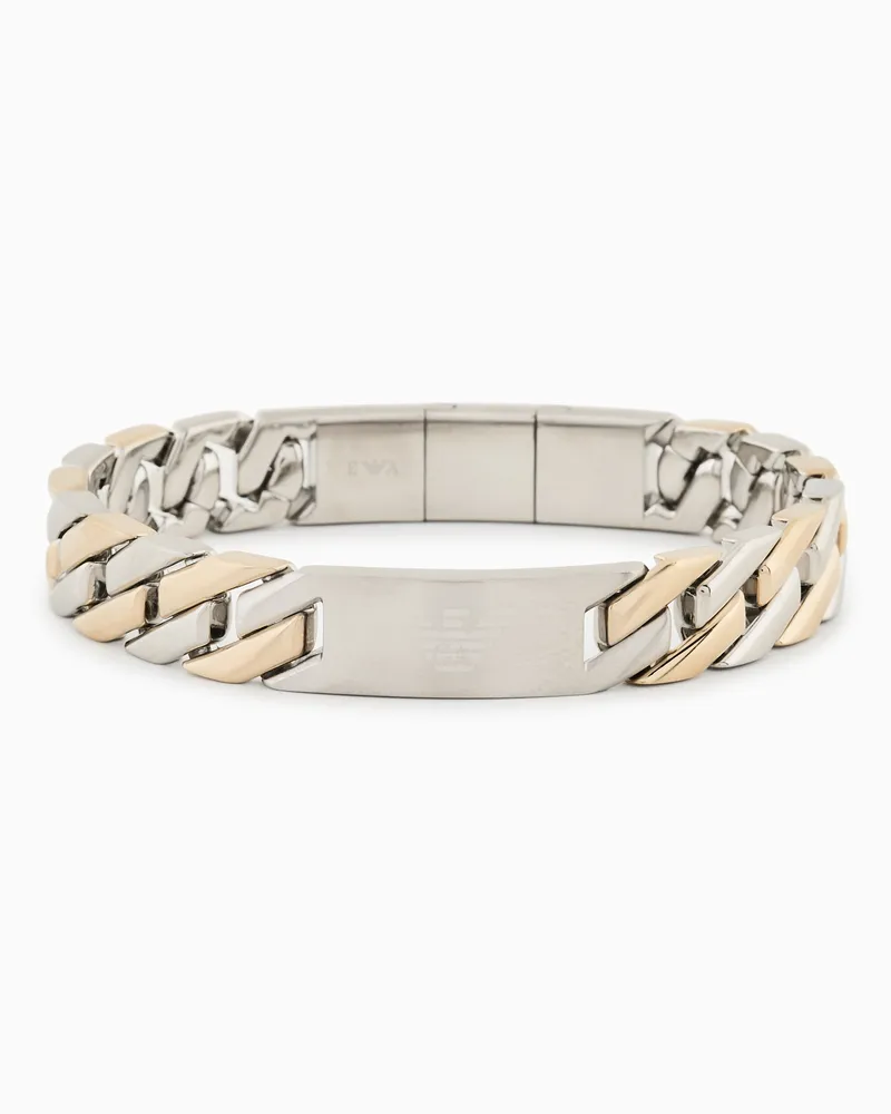 Emporio Armani Bracciale bicolore in acciaio inossidabile Multicolore
