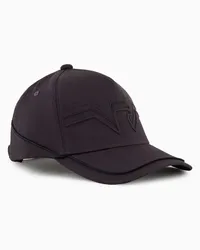 Emporio Armani OFFICIAL STORE Cappello Da Baseball Con Piping E Maxi Logo In Rilievo Blu