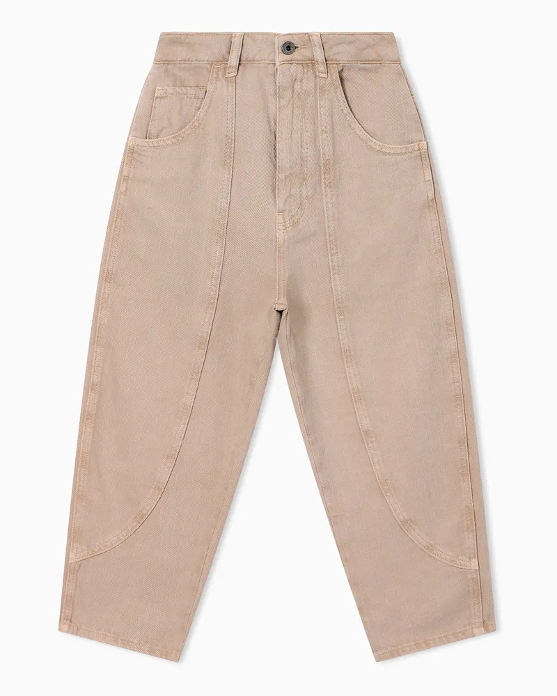 Emporio Armani Pantaloni cinque tasche in bull Beige