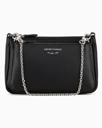 Emporio Armani OFFICIAL STORE Mini Bag Doppia A Tracolla Stampa Cervo Nero