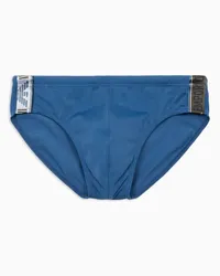 Emporio Armani OFFICIAL STORE Costume Slip In Nylon Stretch Riciclato Logotape Asv Avio