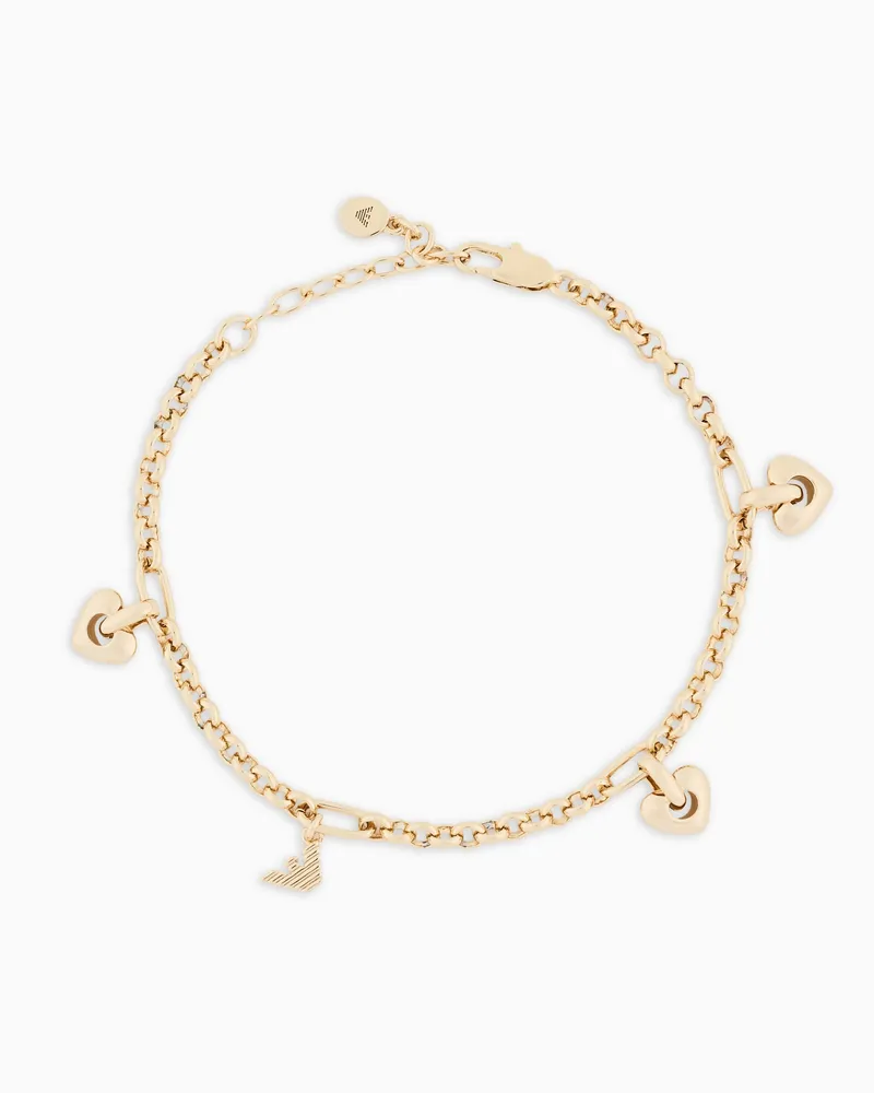 Emporio Armani Bracciale in ottone color oro Multicolore