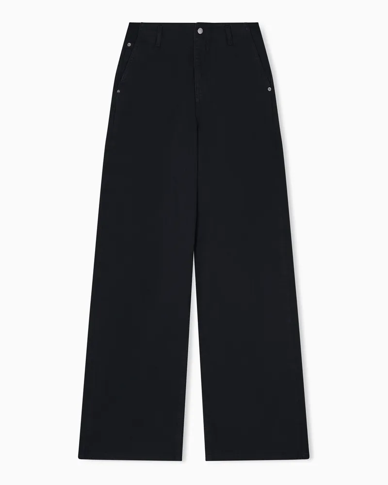 Emporio Armani Jeans J2H relaxed fit in drill tinto capo Nero