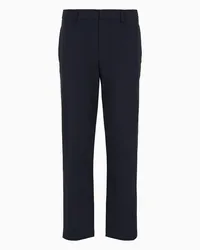 Emporio Armani OFFICIAL STORE Pantaloni Chino In Nylon Leggero Travel Essential Blu