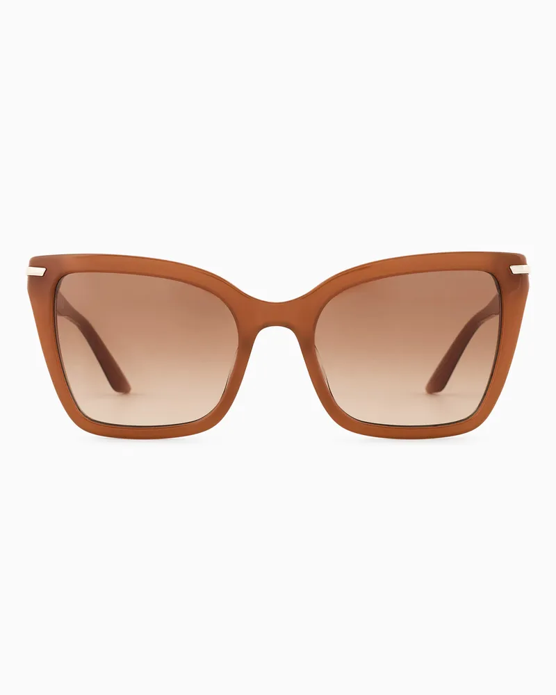 Emporio Armani Occhiali da sole da donna forma butterfly Marrone