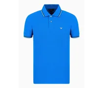 OFFICIAL STORE Polo Slim Fit In Piquet Stretch Con Micro Eagle