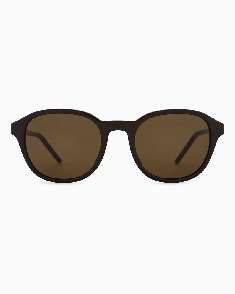 Emporio Armani Occhiali da sole da uomo forma phantos Marrone