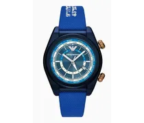 OFFICIAL STORE Orologio Dual Time In Tessuto Blu