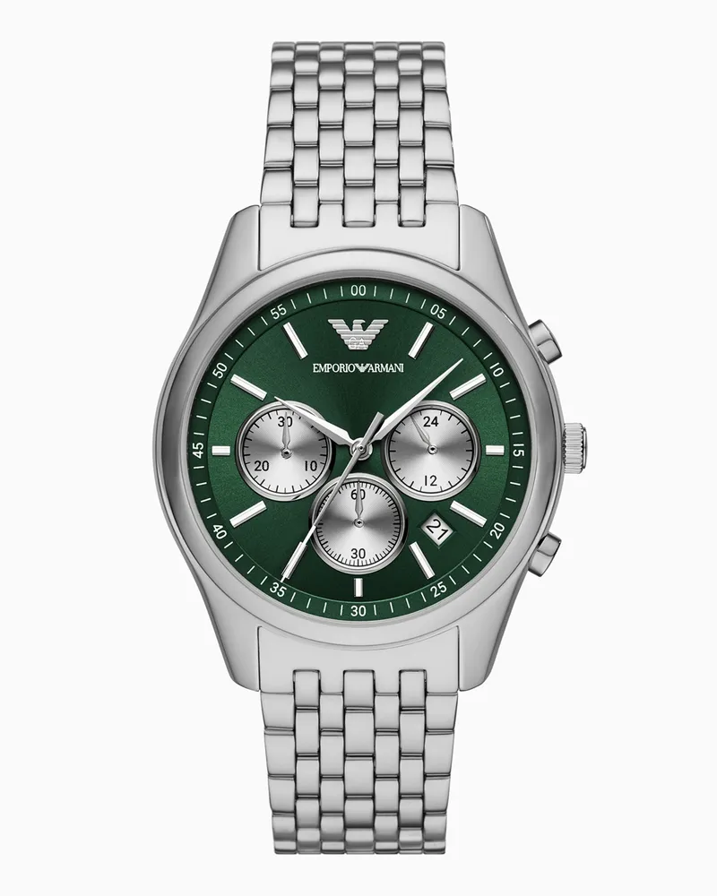 Emporio Armani Orologio cronografo in acciaio inossidabile Multicolore