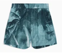 OFFICIAL STORE Shorts In Lyocell Stampa Palme All Over Asv