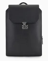 Emporio Armani OFFICIAL STORE Zaino Con Patta E Porta Pc In Pelle Bottalata Fantasia