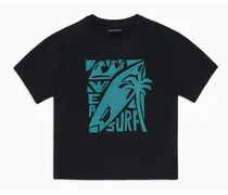 OFFICIAL STORE T-shirt Over Fit In Jersey Stampa Surf