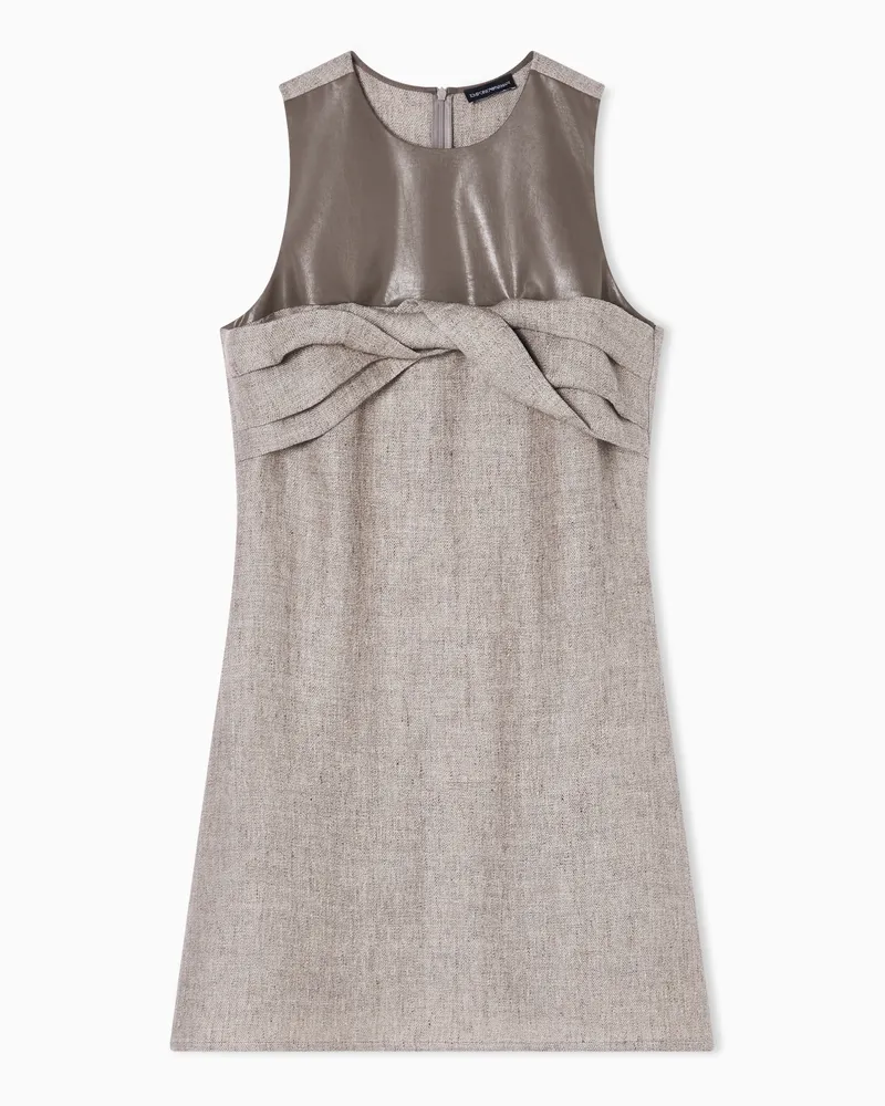 Emporio Armani Abito in tela pesante di lino Beige