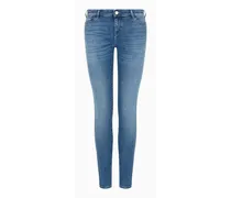 OFFICIAL STORE Jeans J23 Vita Media E Gamba Super Skinny In Denim Used Look