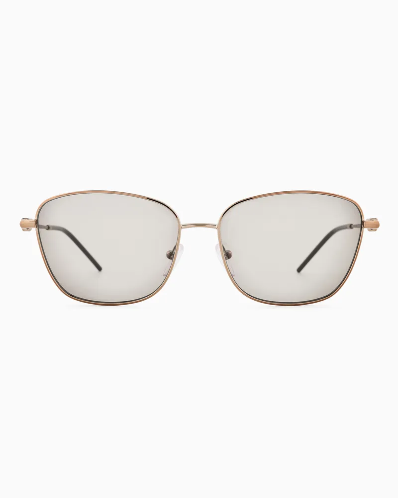 Emporio Armani Occhiali da sole da donna forma irregolare Marrone