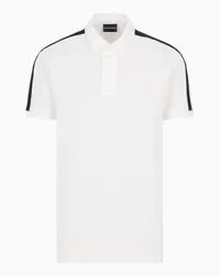 Emporio Armani OFFICIAL STORE Polo In Jersey Con Tape Logato A Rilievo Bianco