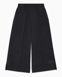 Emporio Armani OFFICIAL STORE Pantaloni Svasati A Vita Elastica In Jersey Modal Nero