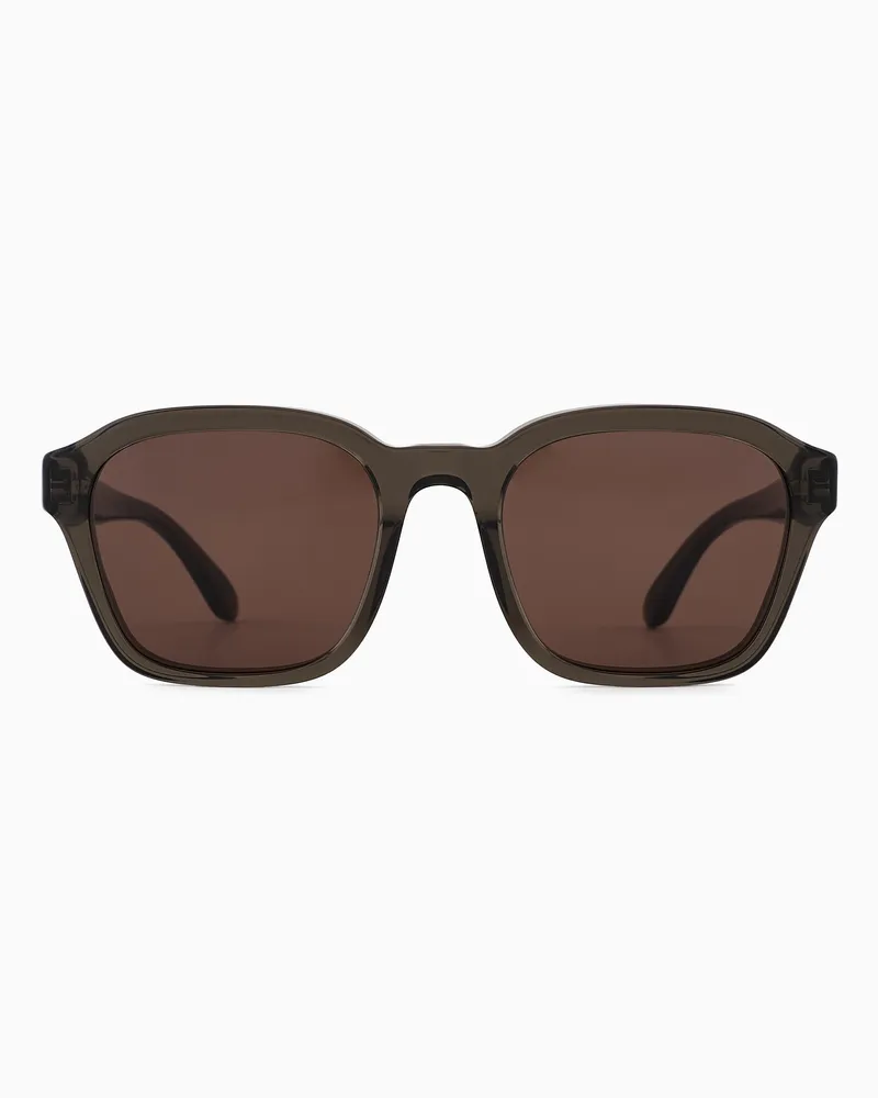 Emporio Armani Occhiali da sole da uomo forma irregolare Grigio