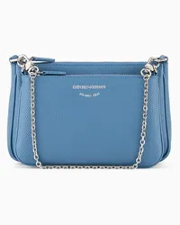 Emporio Armani OFFICIAL STORE Mini Bag Doppia A Tracolla Stampa Cervo Azzurro