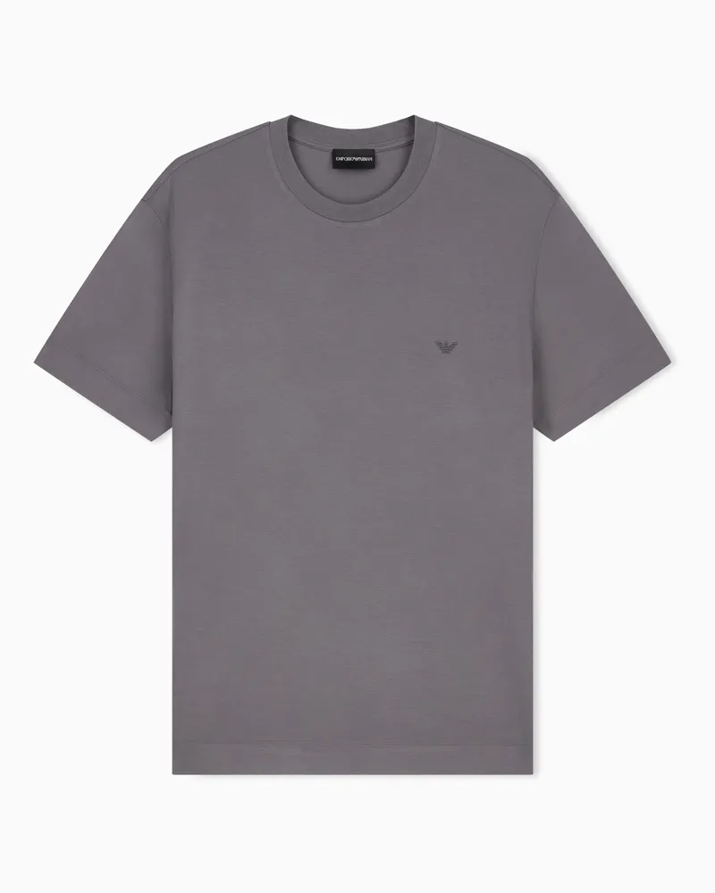 Emporio Armani T-shirt in jersey modal Capsule Signature Grigio