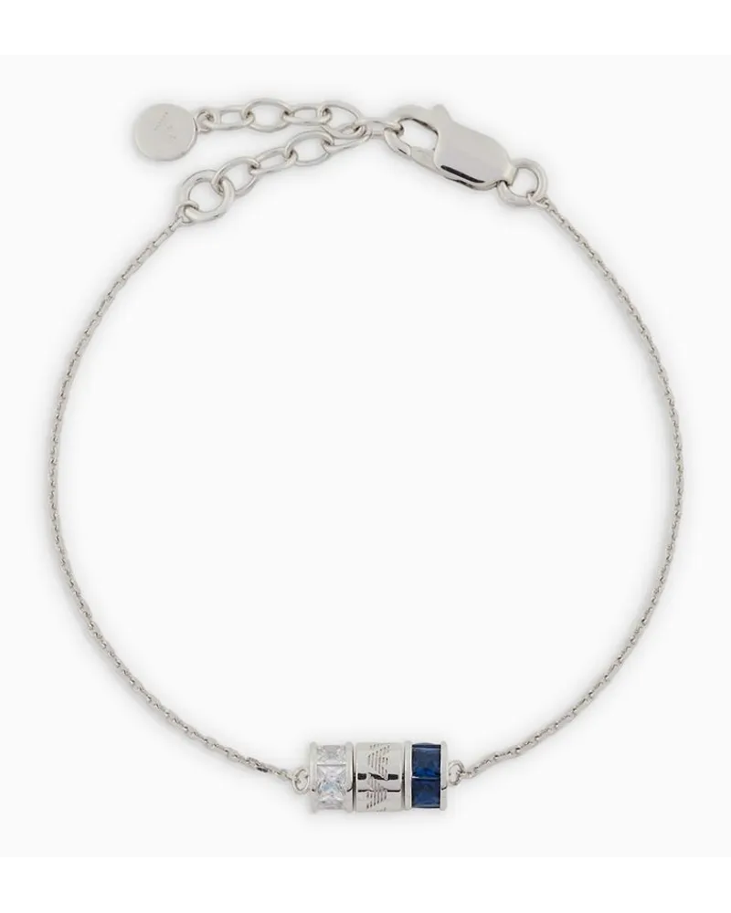 Emporio Armani OFFICIAL STORE Bracciale Con Componenti In Argento Sterling Argento