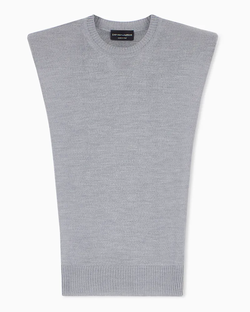Emporio Armani Top in maglia Grigio