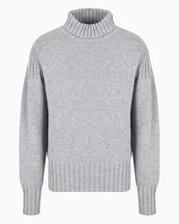 Emporio Armani OFFICIAL STORE Dolcevita In Misto Lana E Cashmere Grigio