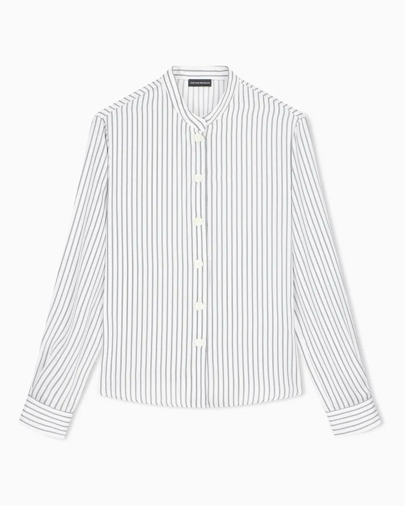 Emporio Armani Camicia jacquard a righe Fantasia