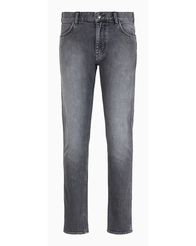 Emporio Armani OFFICIAL STORE Jeans J16 Slim Fit In Denim Washed Grigio