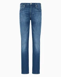 Emporio Armani OFFICIAL STORE Jeans J45 Regular Fit In Comfort Denim 10 Oz Twill Melange Denim