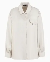 Emporio Armani OFFICIAL STORE Camicia In Tessuto Seersucker Multiriga Icon Rigato