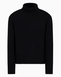 Emporio Armani OFFICIAL STORE Dolcevita In Misto Lana E Cashmere Nero