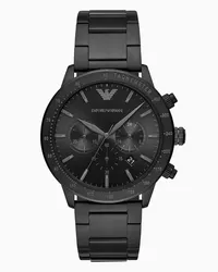 Emporio Armani OFFICIAL STORE Cronografo Da Uomo Con Bracciale In Acciaio Nero Grigio