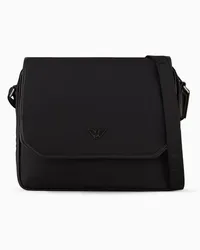 Emporio Armani OFFICIAL STORE Borsa Messenger In Nylon Riciclato Nero