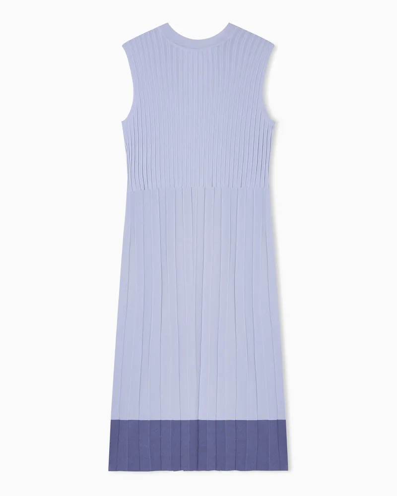 Emporio Armani Abito in maglia trama plissé ASV Viola